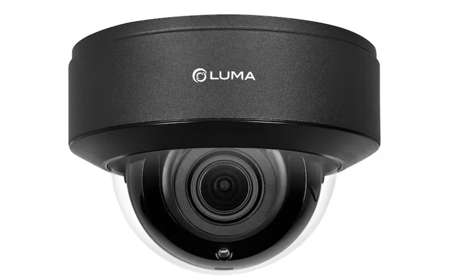 A picture of a Luma dome-style security camera.